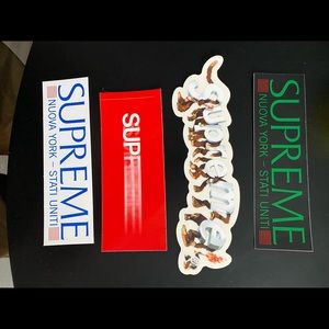 Supreme pack of four assorted stickers